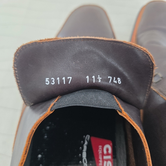 Toschi Mens CarbonLite Loafers Brown Orange Soft Leather CIS Equipped Size 11.5 - Picture 14 of 14